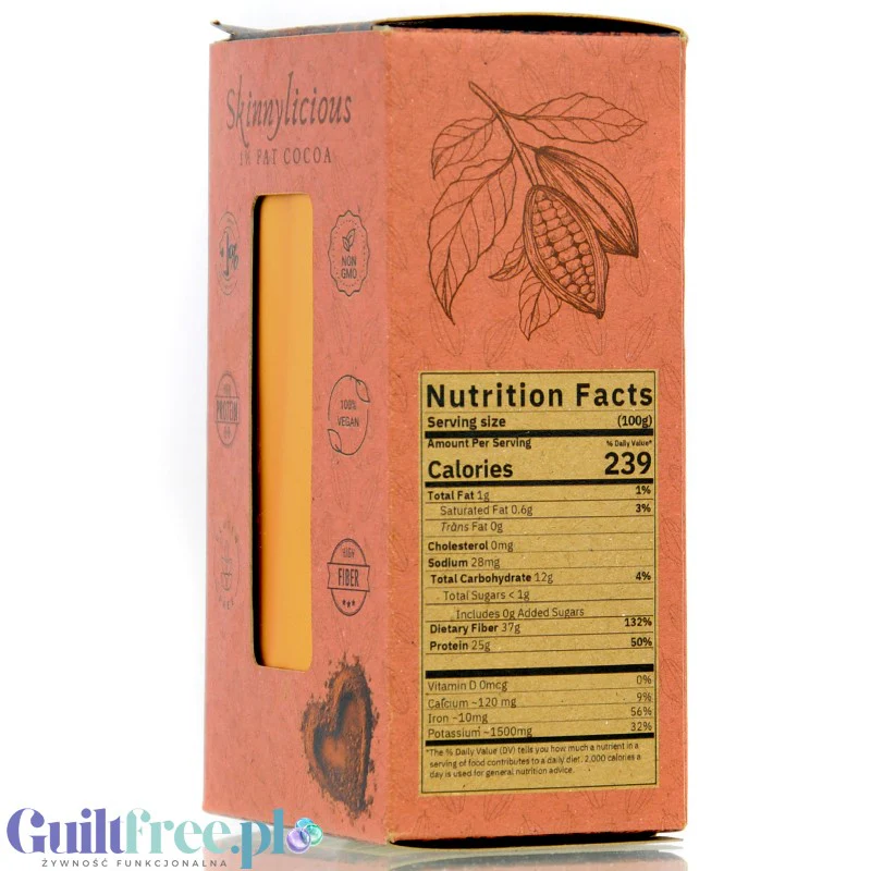 Skinnylicious Cocoa - kakao maksymalnie odtłuszczone 1% tłuszczu - Image 7