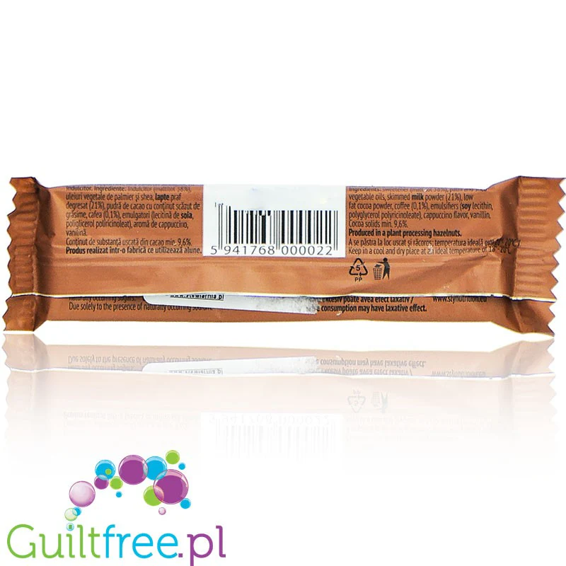 Sly Nutritia Dark Chocolate 116kcal - baton z czekolady deserowej bez dodatku cukru - Image 2