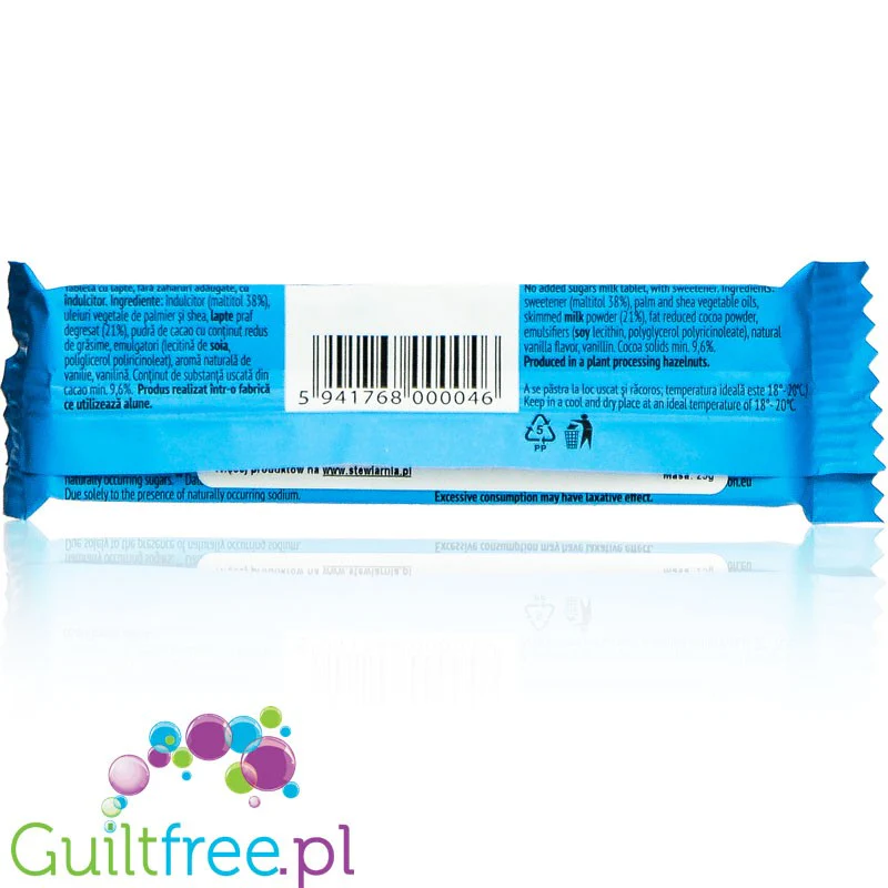 Sly Nutritia Milk Chocolate 118kcal - mleczna czekoladka bez dodatku cukru - Image 2