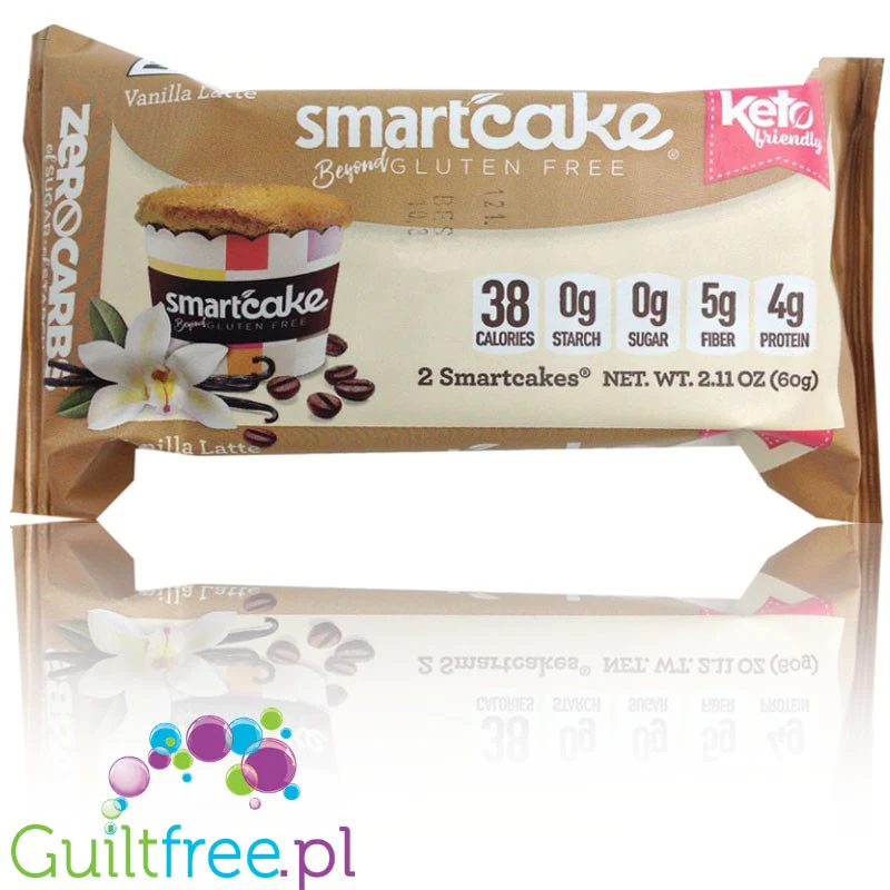 Smart Cake Vanilla Latte - waniliowo-kawowe ciastka 38kcal, bez węglowodanów
