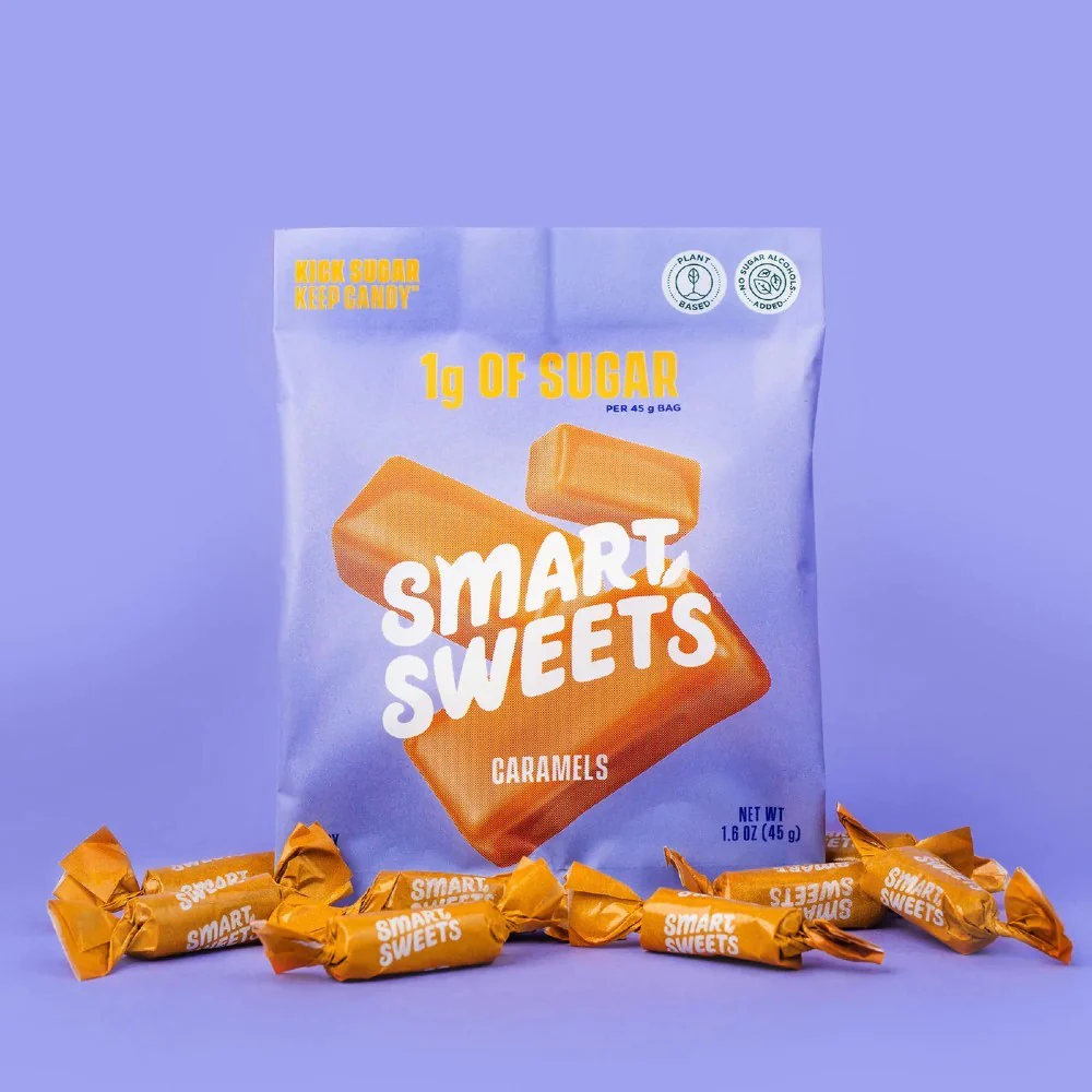 Smart Sweets Caramels - keto krówki kokosowe, 1g cukru w paczce - Image 3