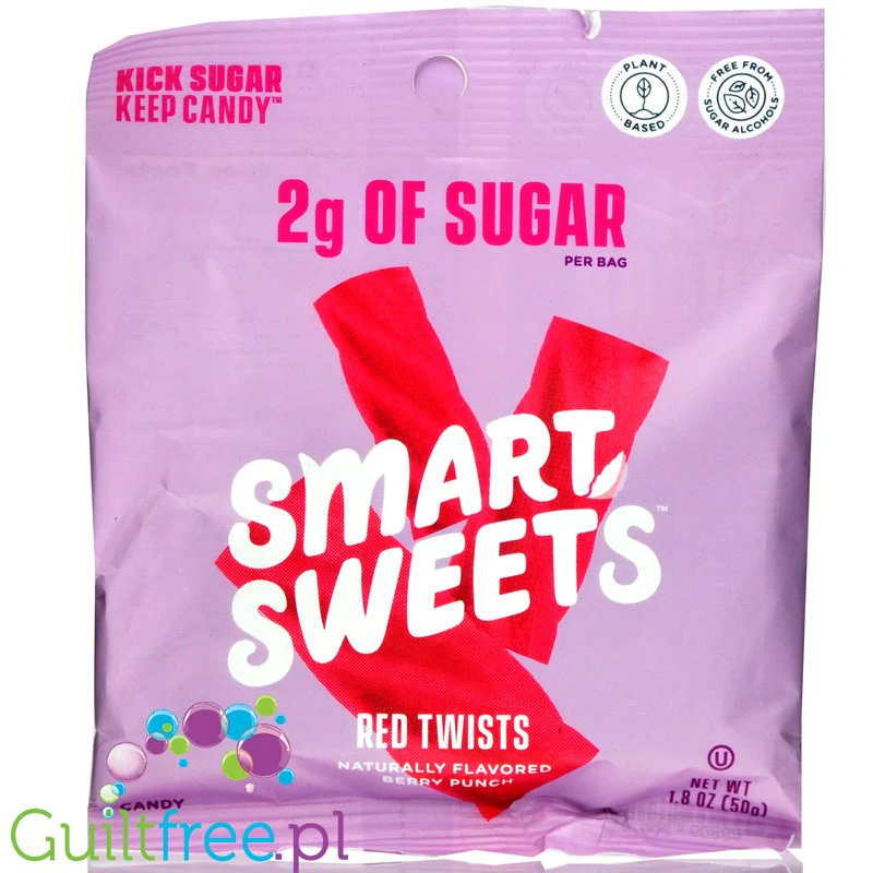 Smart Sweets, Red Twists, Berry Punch - owocowe keto żelki