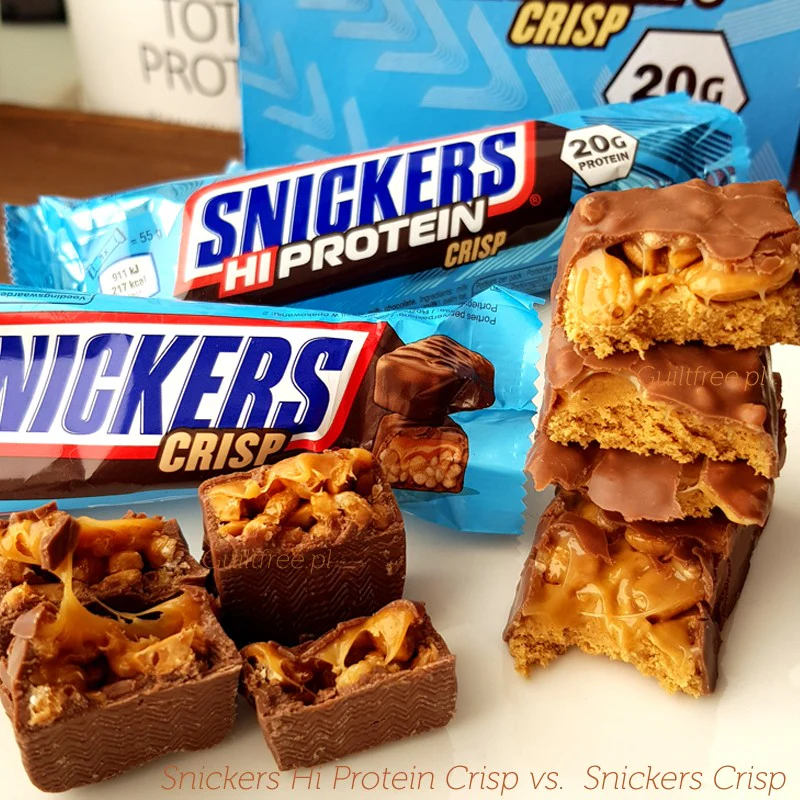 Snickers Hi-Protein Crisp Milk Chocolate - baton białkowy 20g białka, Czekolada Mleczna, Karmel & Chrupki - Image 5