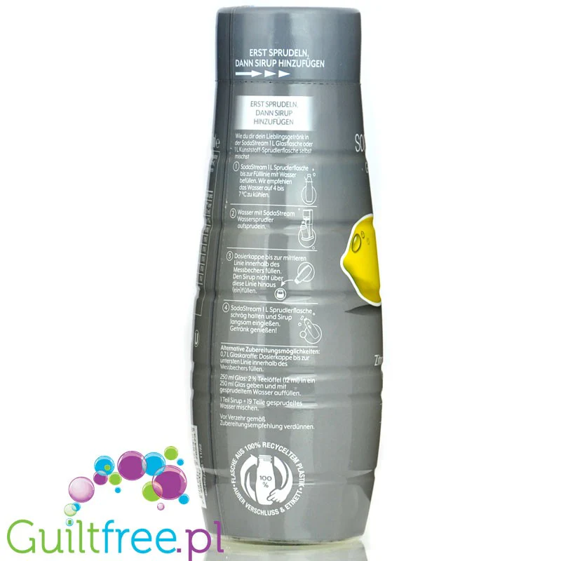 SodaStream No Sugar Lemon-Lime 440ml / 9L - syrop / koncentrat do wody bez cukru i kalorii, Cytryna & Limonka - Image 3