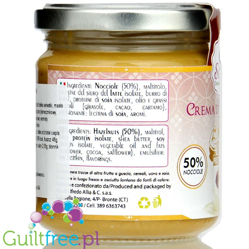 SoFi Gym Proteica Crema di Nocciola - włoski krem z orzechów laskowych z białkiem WPI - Image 2
