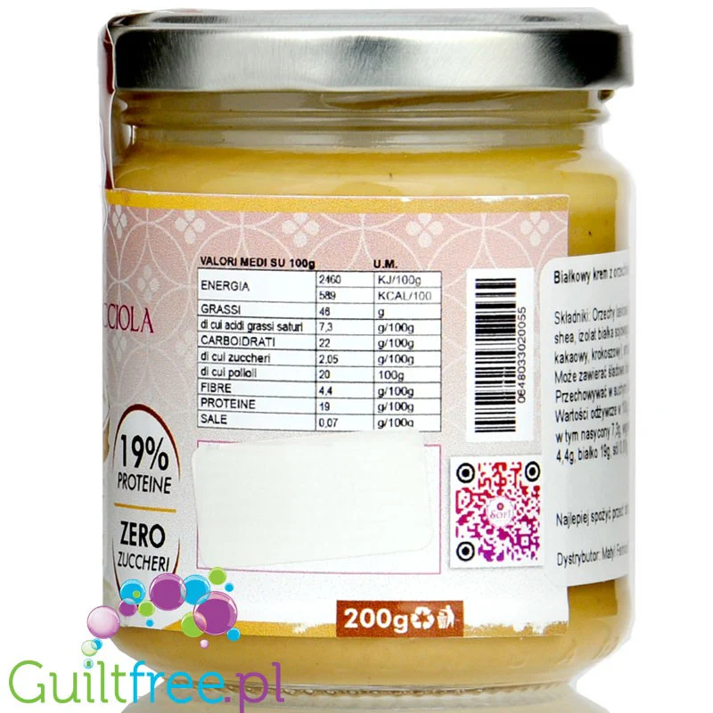 SoFi Gym Proteica Crema di Nocciola - włoski krem z orzechów laskowych z białkiem WPI - Image 3