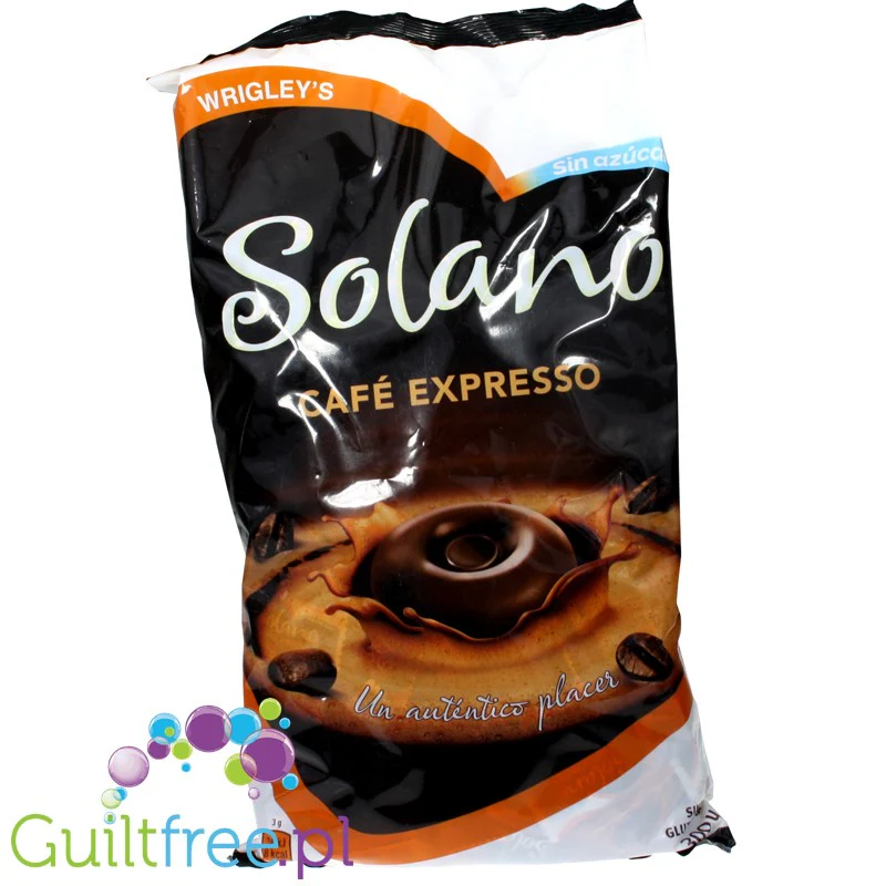 Solano Café Expresso XXL 0,9KG - śmietankowe karmelki bez cukru 8kcal