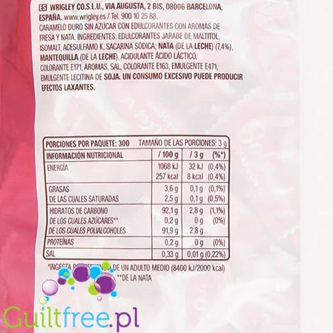 Solano XXL 0,9KG - Cukierki Śmietankowo-Truskawkowe bez Cukru - Image 5