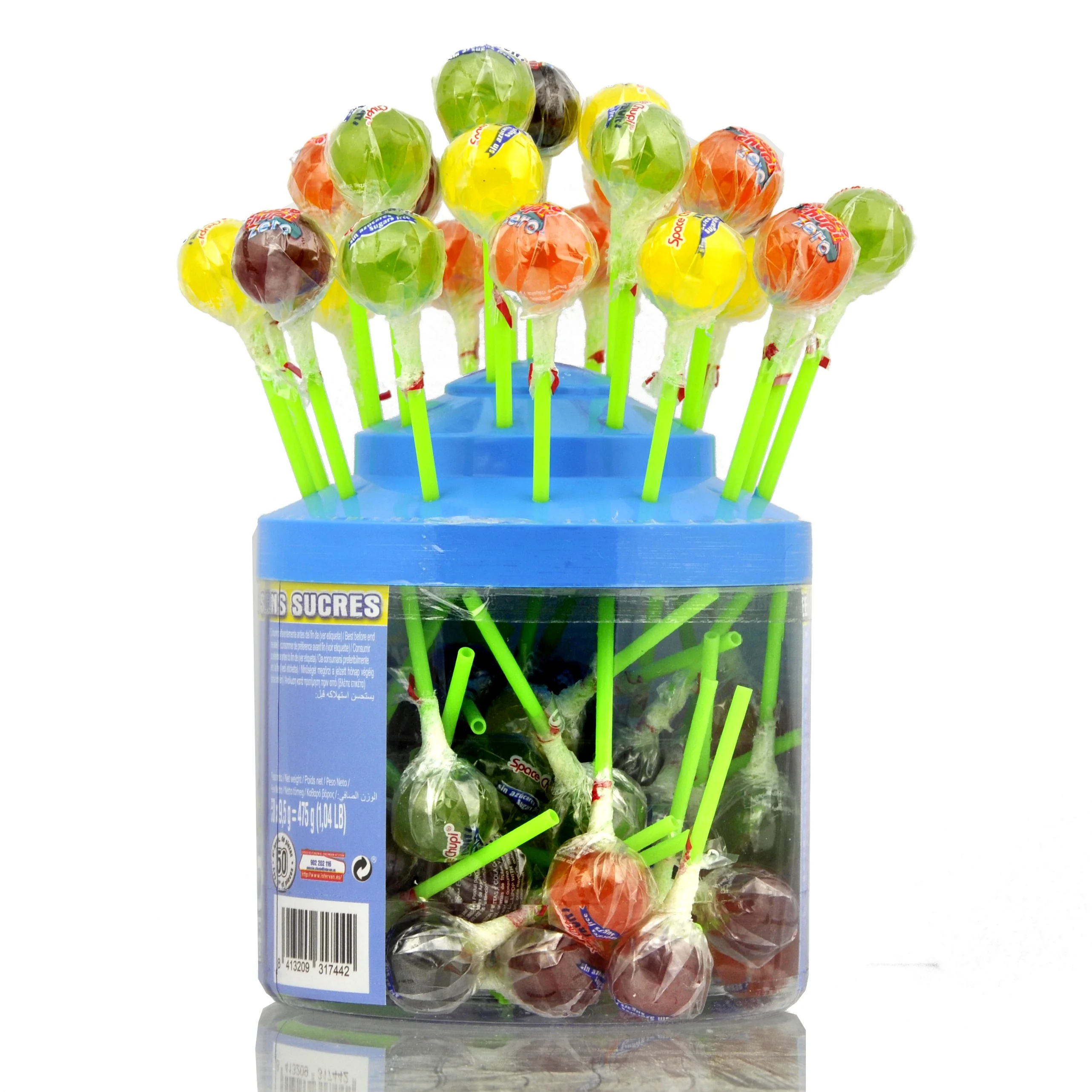 Space Chupi Zero - lizaki bez cukru, 5 smaków, display 50 sztuk - Image 2