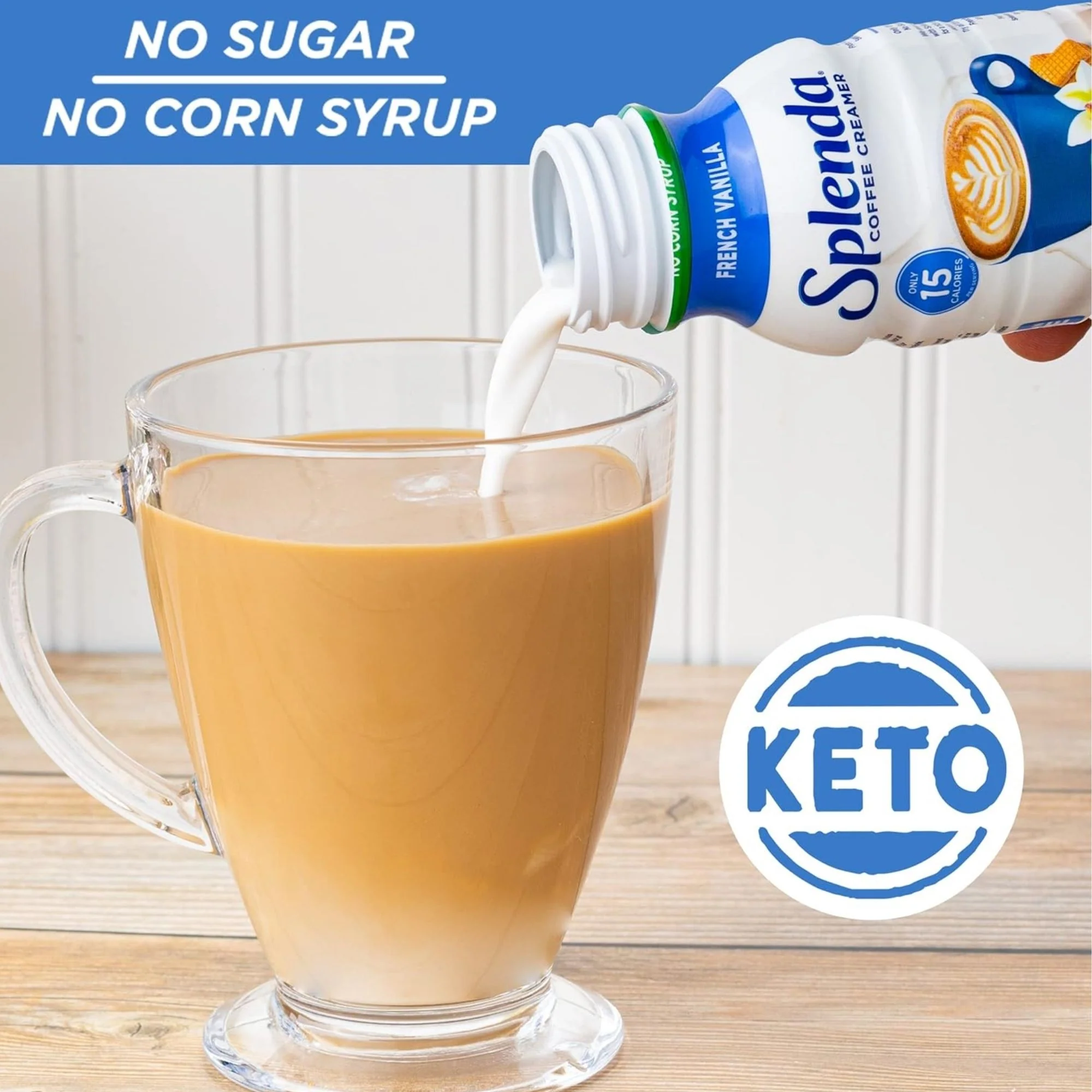 Splenda Coffee Creamer, French Vanilla - waniliowy zabielacz do kawy 15kcal, bez cukru i laktozy - Image 4