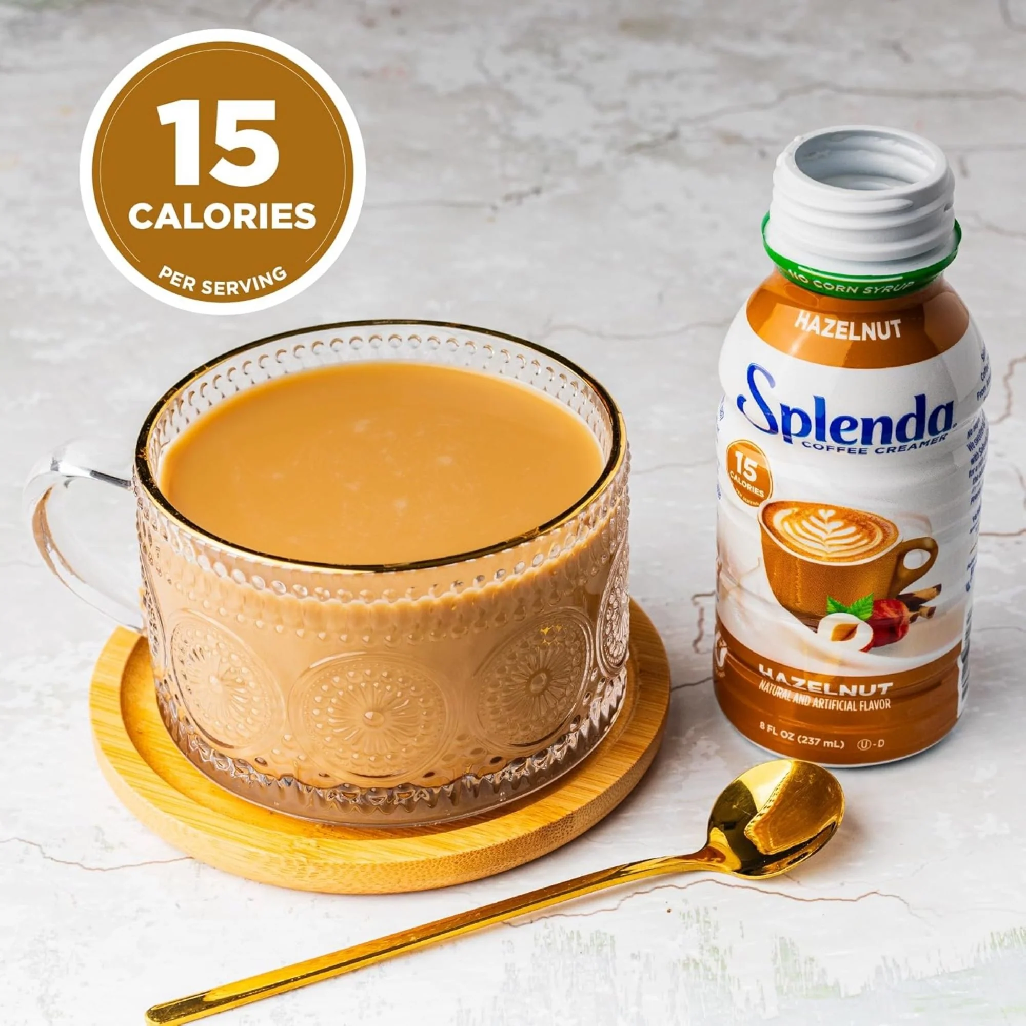 Splenda Coffee Creamer, Hazelnut - orzechowy zabielacz do kawy bez cukru i laktozy - Image 2