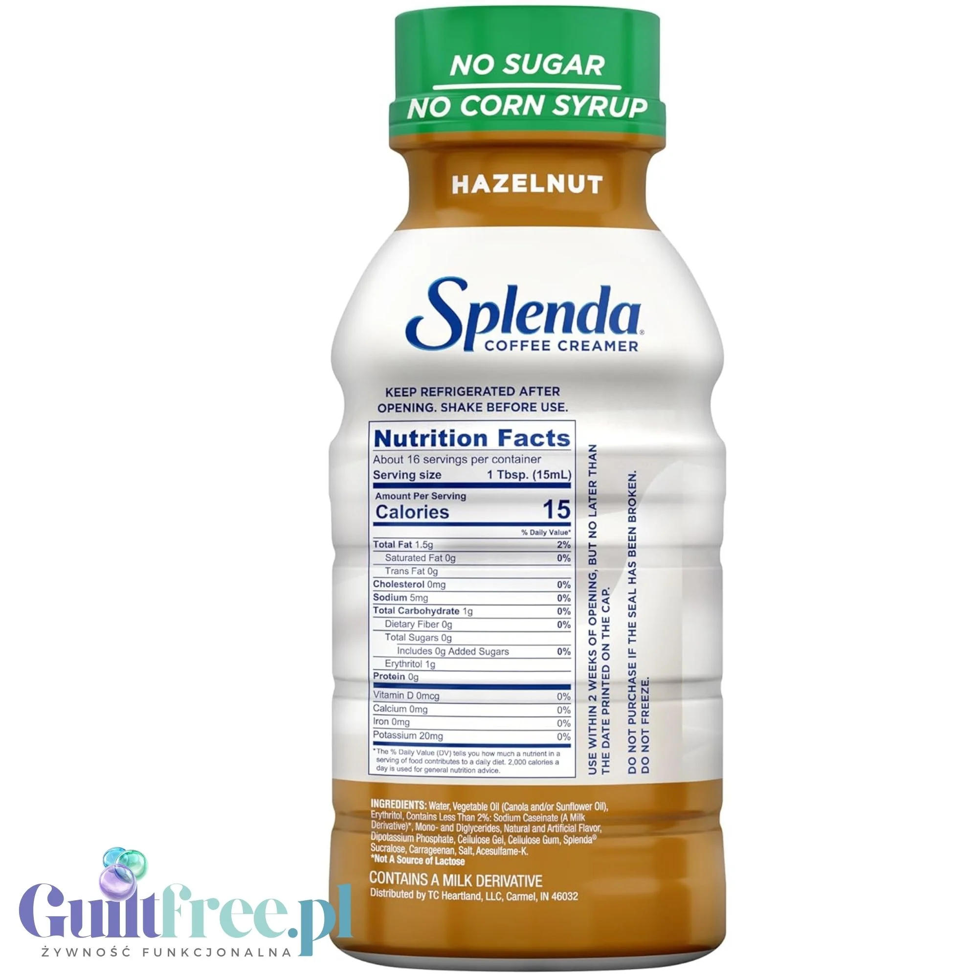 Splenda Coffee Creamer, Hazelnut - orzechowy zabielacz do kawy bez cukru i laktozy - Image 4