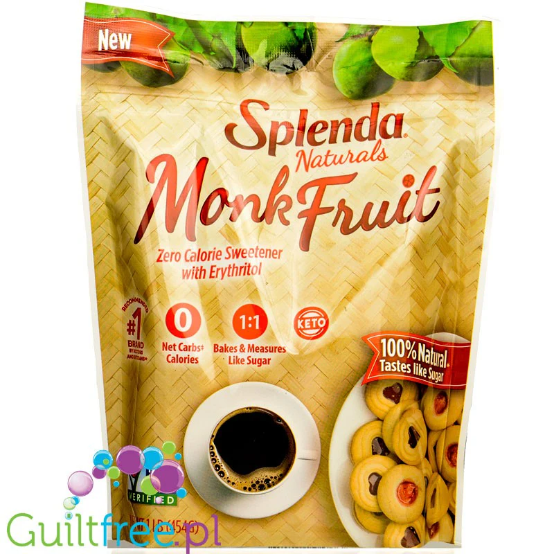 Splenda Naturals Naturals Monk Fruit - naturalny keto słodzik zero kcal, substytut cukru 1:1 - Image 2