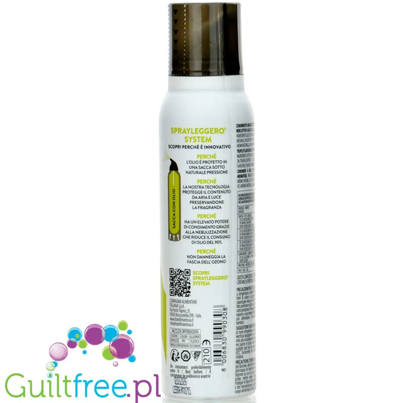 SprayLeggero Mantova Olive & Black Truffle - oliwa truflowa spray do smażenia bez propellantów - Image 4