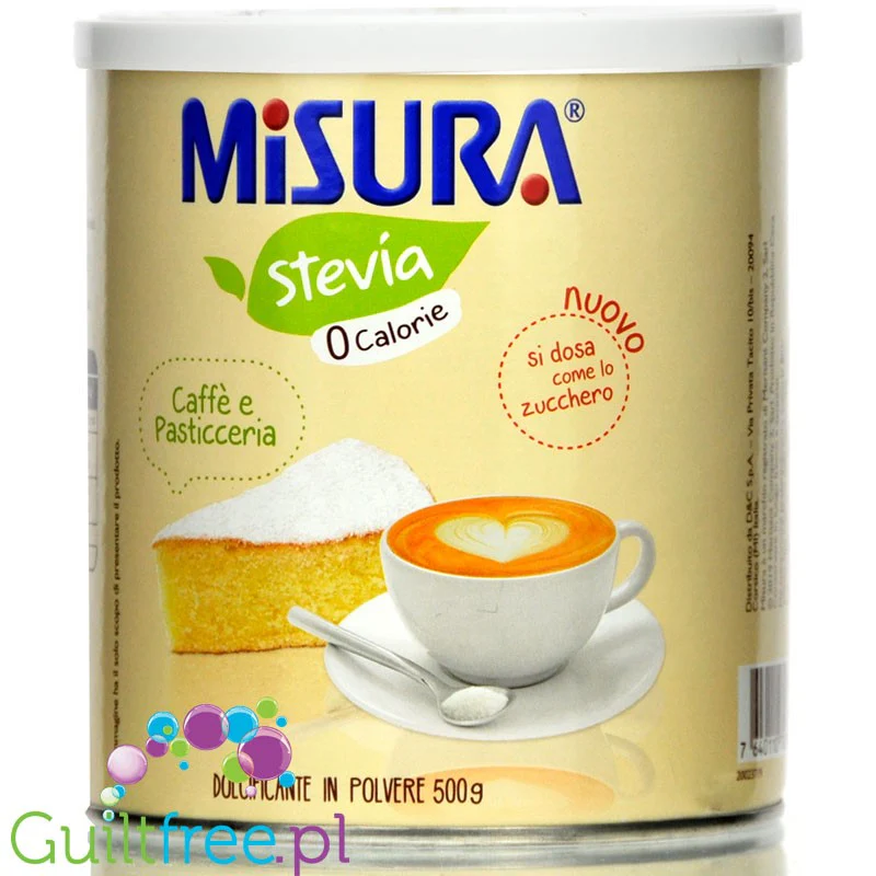 Stevia Misura 0,5kg - słodzik stewiowy w proszku bez maltodekstyrny
