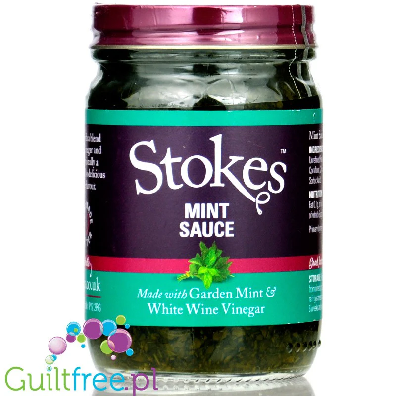 Stokes Green Mint & White Wine Vinegar Sauce (CHEAT MEAL) - wytrawny sos do mięs miętowy z białym octem winnym