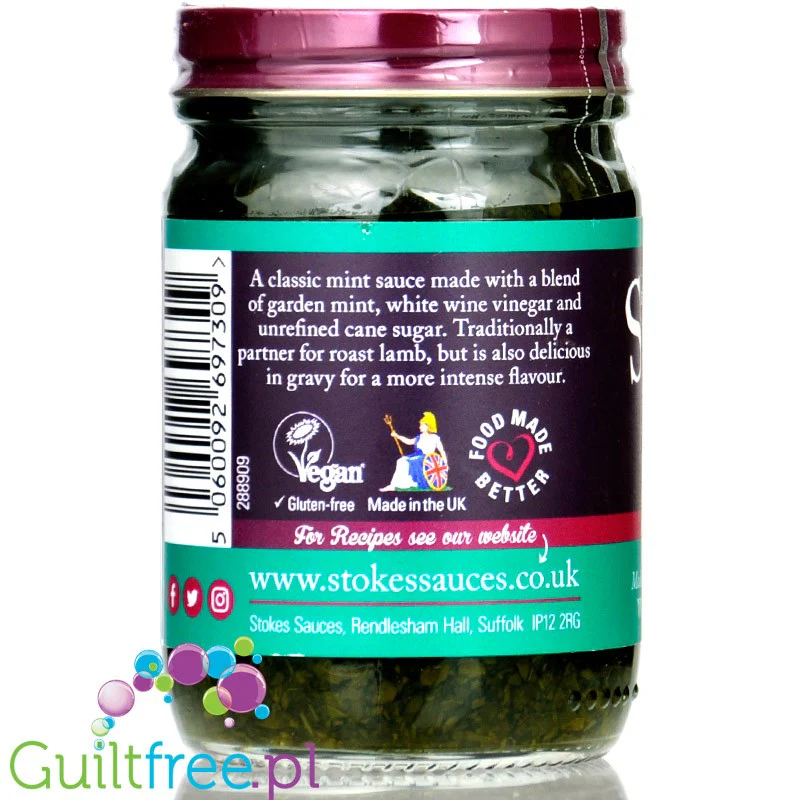 Stokes Green Mint & White Wine Vinegar Sauce (CHEAT MEAL) - wytrawny sos do mięs miętowy z białym octem winnym - Image 2