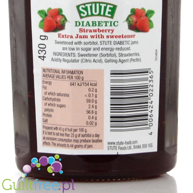 Stute Diabetic dżem truskawkowy bez cukru - Image 2