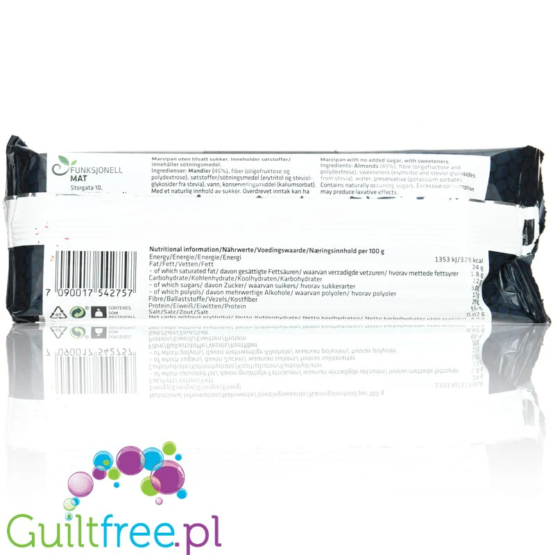 Sukrin Marzipan 200g - marcepan w czekoladzie bez cukru ze stewią i erytrolem - Image 6