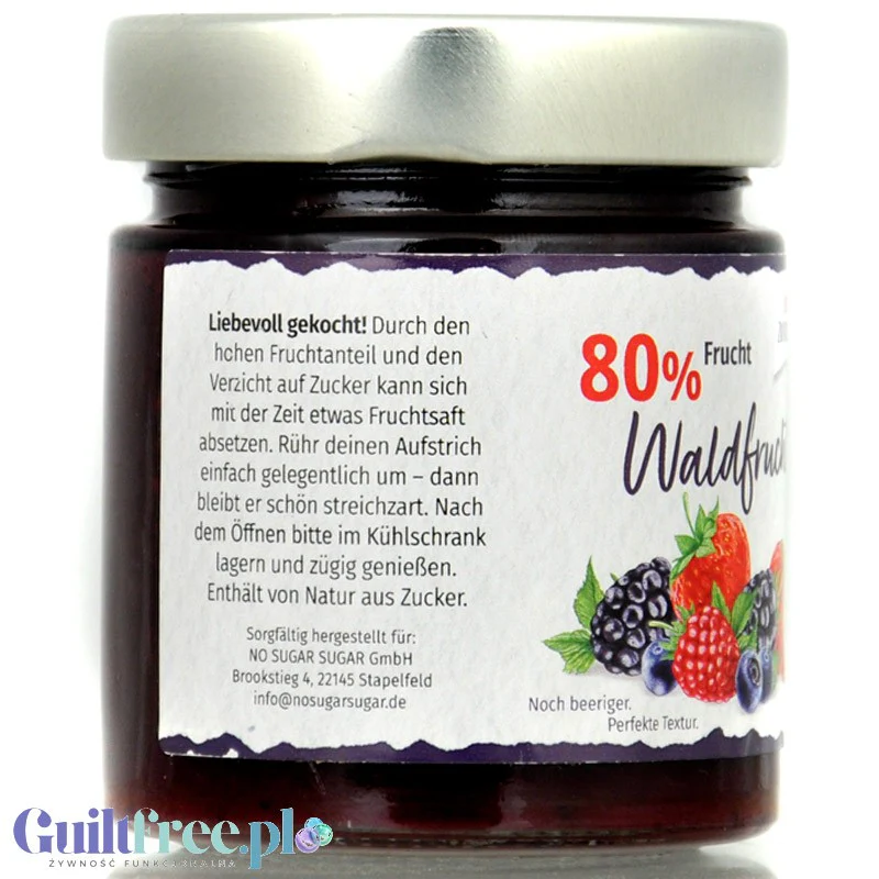 Sukrin Waldfrucht - dżem z owoców leśnych ze stewią i erytrytolem tylko 33kcal - Image 6