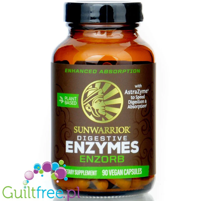 Sunwarrior Enzorb Digestive Enzymes - wegańskie kapsułki z enzymami trawiącymi węglowodany i białka