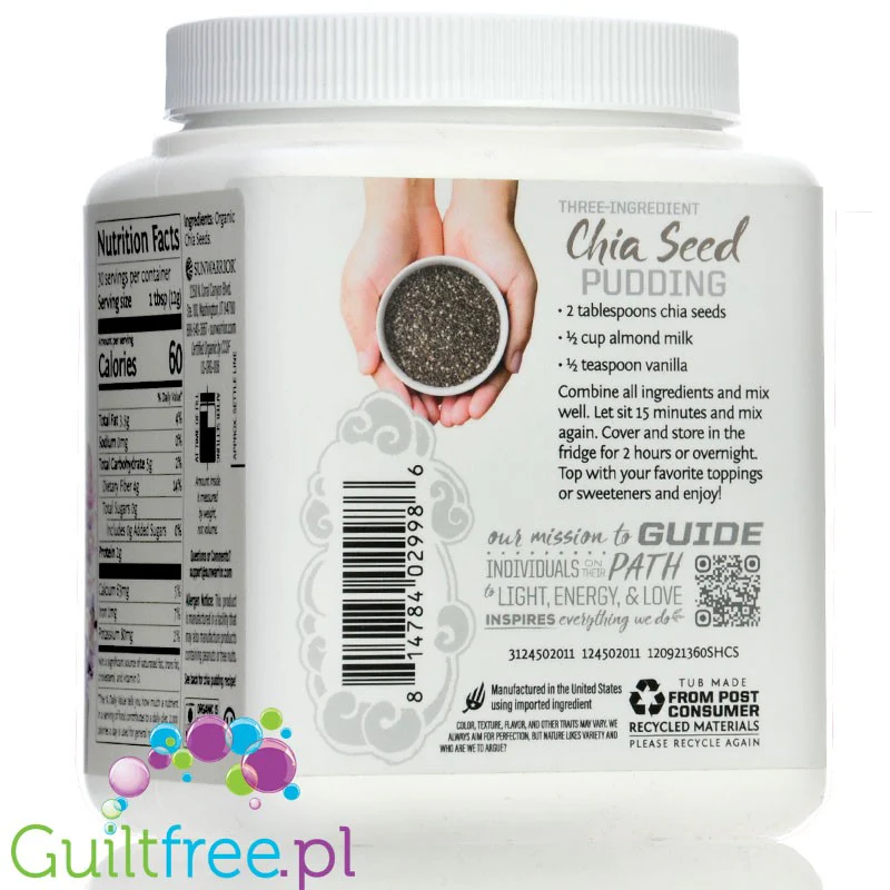Sunwarrior Harvest Chia Seeds - organiczne nasiona chia bez GMO (szałwia hiszpańska) - Image 4
