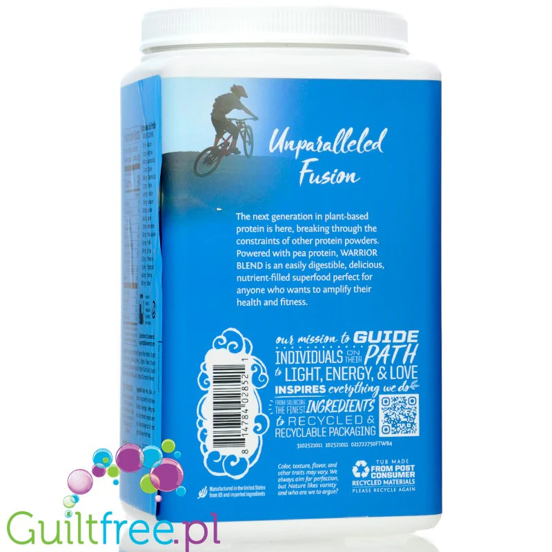 Sunwarrior Protein Warrior Blend Maple French Toast 0,75kg - wegańska organiczna odżywka białkowa z goji i MCT - Image 2