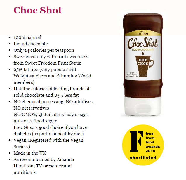 Sweet Freedom Choc Shot 14kcal - sos czekoladowy z ekstraktów owocowych - Image 4