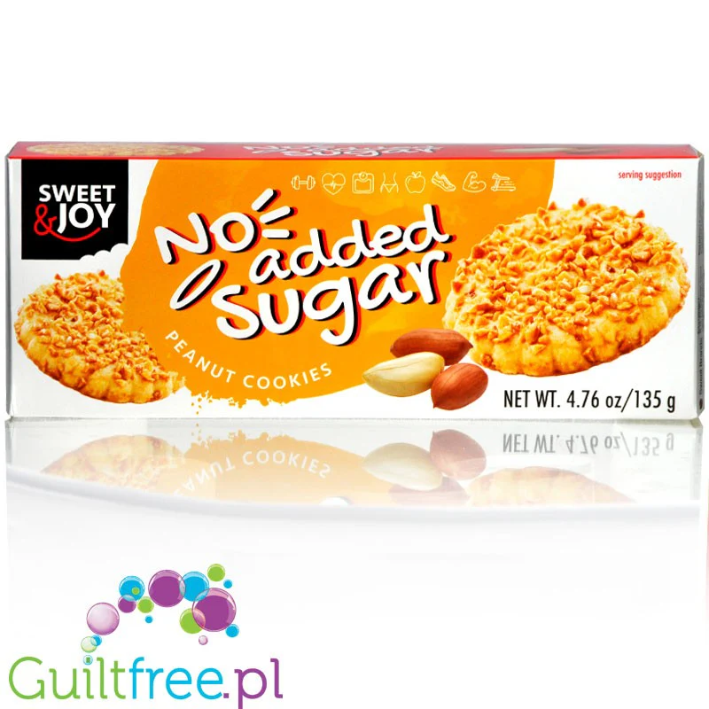 Sweet & Joy Ciastka bez dodatku cukru z orzechami ziemnymi