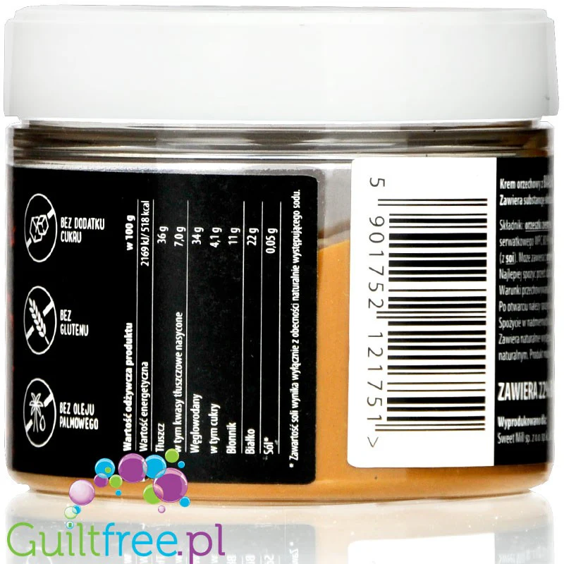 Sweet Mill Alle Dobre! Protein Crunchy - krem arachidowy bez dodatku cukru z WPC80 - Image 3