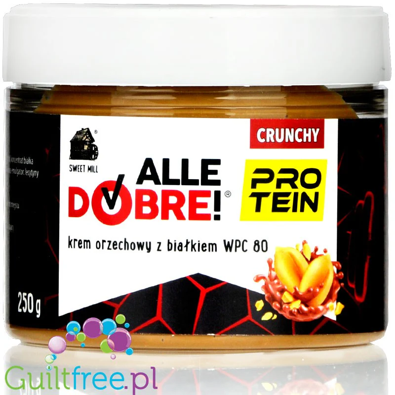 Sweet Mill Alle Dobre! Protein Crunchy - krem arachidowy bez dodatku cukru z WPC80 - Image 5