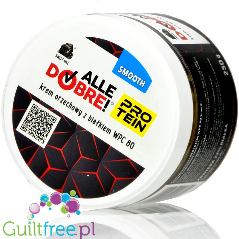 Sweet Mill Alle Dobre! Protein Smooth - krem arachidowy bez dodatku cukru z WPC80