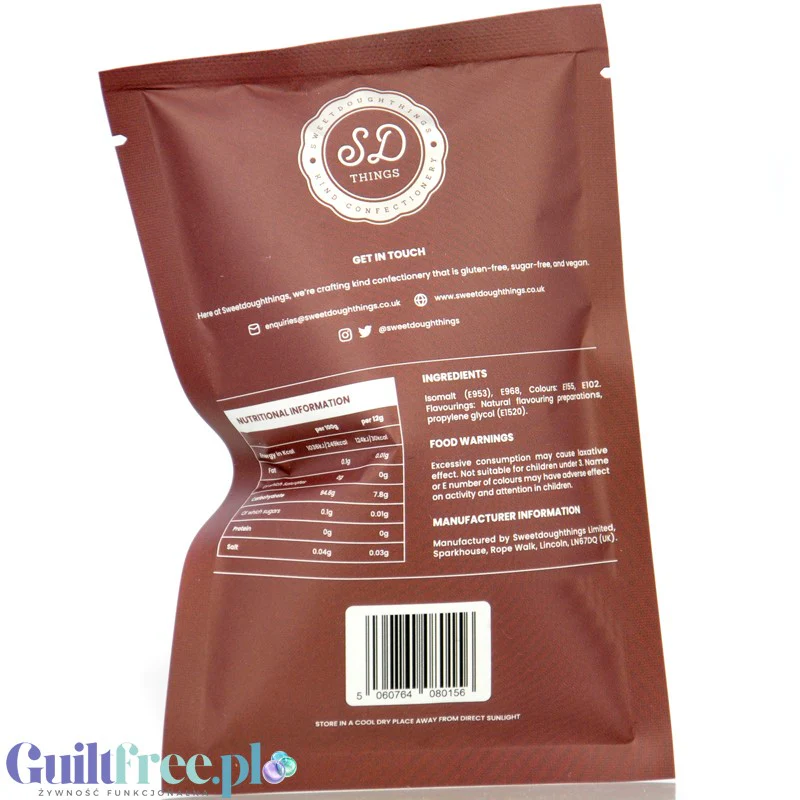 SweetDoughThings Candy Floss Chocolate - wegańska wata (BEZ)cukrowa o smaku czekoladowym 30kcal - Image 2