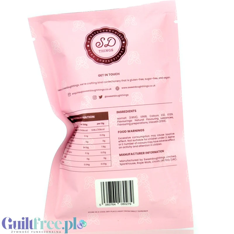 SweetDoughThings Candy Floss Rose - wegańska wata (BEZ)cukrowa o smaku różanym 30kcal - Image 2