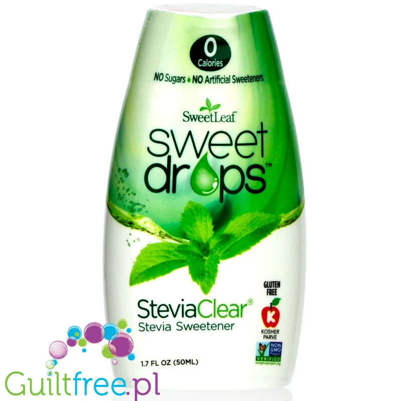 SweetLeaf SteviaClear - keto słodzik stewiowy w kroplach