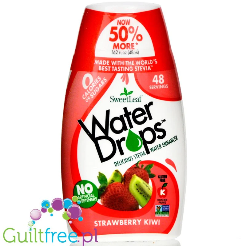 SweetLeaf Water Enhancer Drops Strawberry Kiwi, naturalny smacker do wody ze stewią