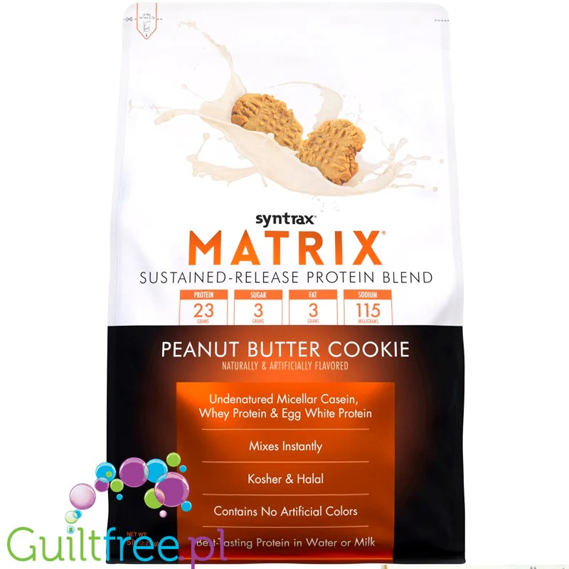 Syntrax Matrix 5.0 Peanut Butter Cookie 2,27kg - odżywka antykataboliczna 3 frakcje białek