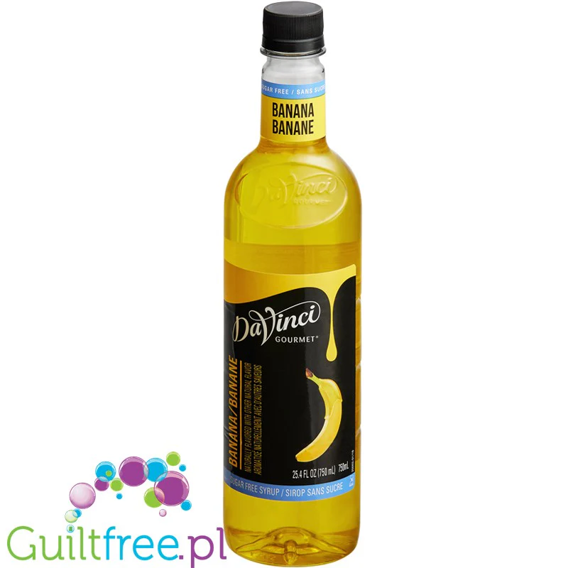 DaVinci Banana - syrop bananowy bez cukru 0 kalorii tylko naturalne aromaty