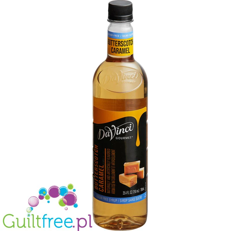 DaVinci Butterscotch - Syrop Herbatnikowy - bez cukru 0 kalorii z naturalnym aromatem