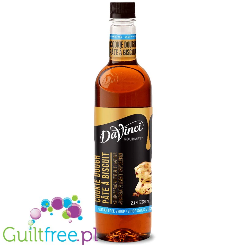 DaVinci Cookie Dough - syrop o smaku Kruche Ciastka - bez cukru 0 kalorii z naturalnym aromatem
