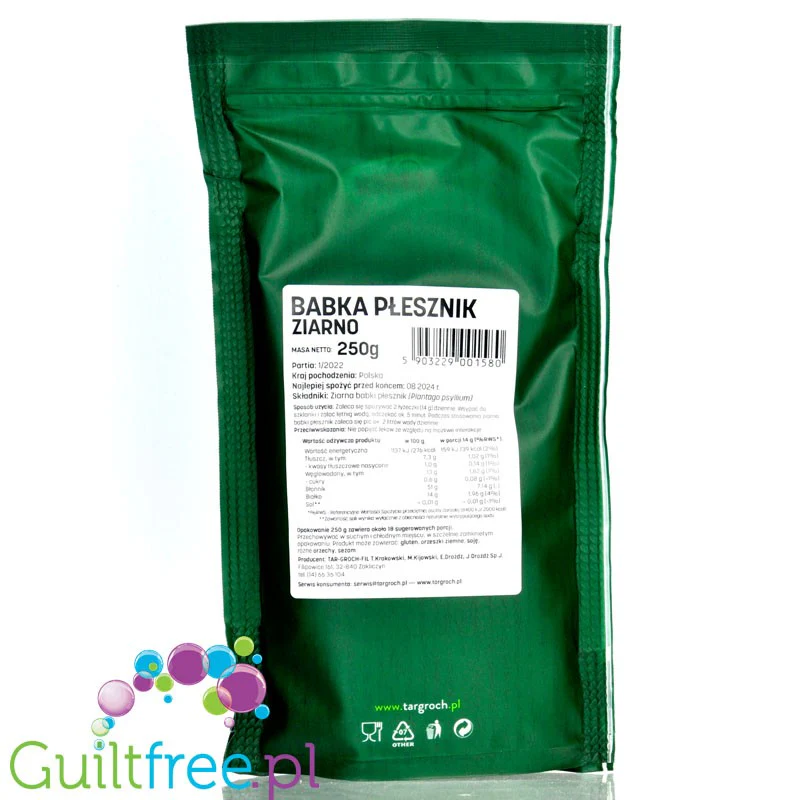 Targroch Babka Płesznik ziarno niemielone, Plantago psyllium - Image 2