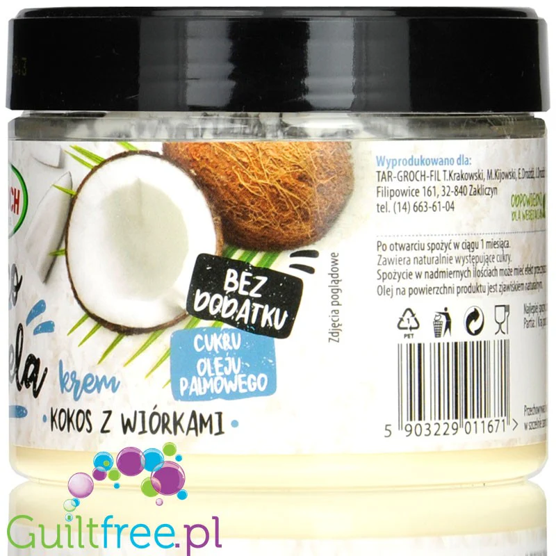Targroch Coco NUTela - krem kokosowy 'crunchy' z wiórkami bez dodatku cukru i oleju palmowego - Image 3