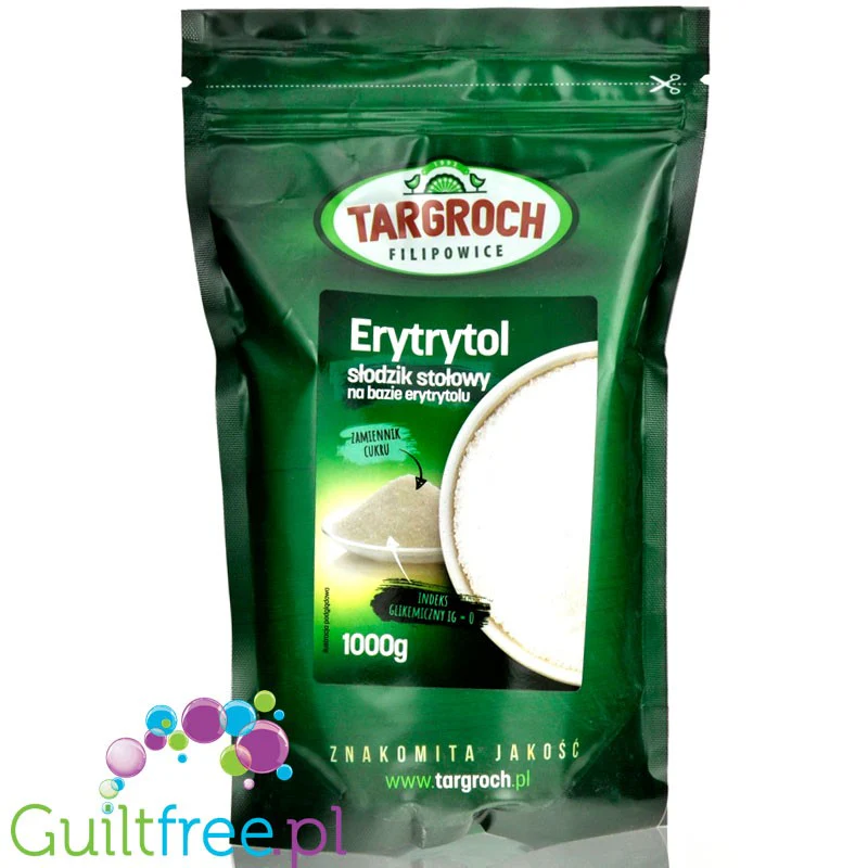 Targroch Erytrol 1kg - czyty erytrytol sypki słodzik 0kcal
