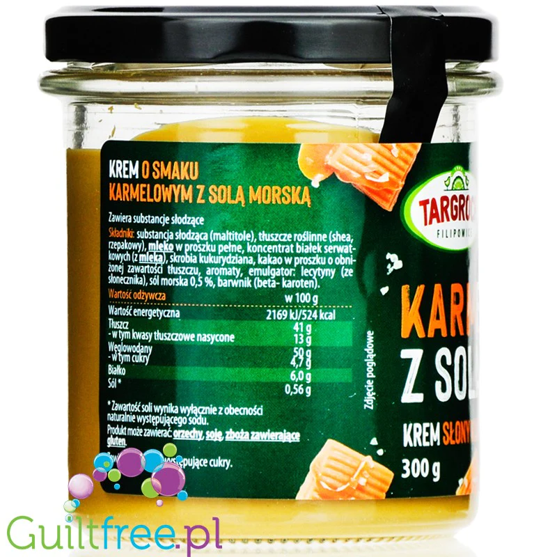 Targroch Karmela z Solą - krem karmelowy bez cukru z solą morską - Image 2