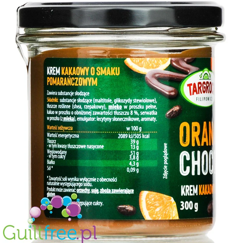 Targroch Orangela Choco - krem o smaku kakaowo-pomarańczowym bez dodatku cukru - Image 2