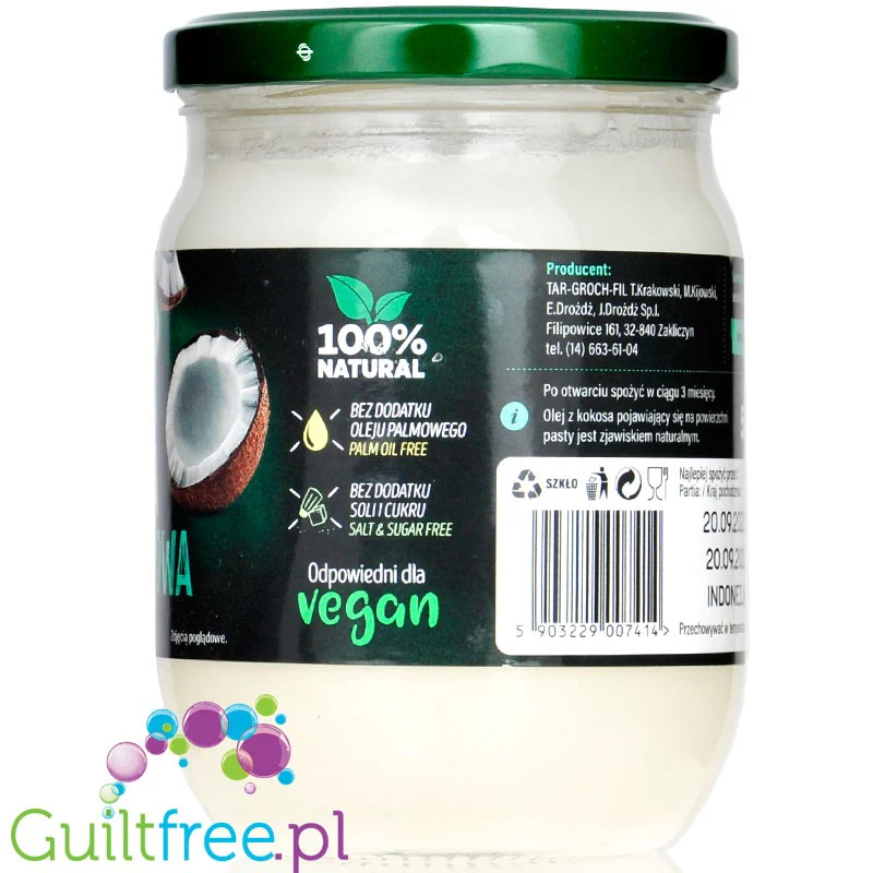 Targroch Pasta kokosowa 500g - kremowy mus100% kokosa bez cukru i słodzików - Image 3