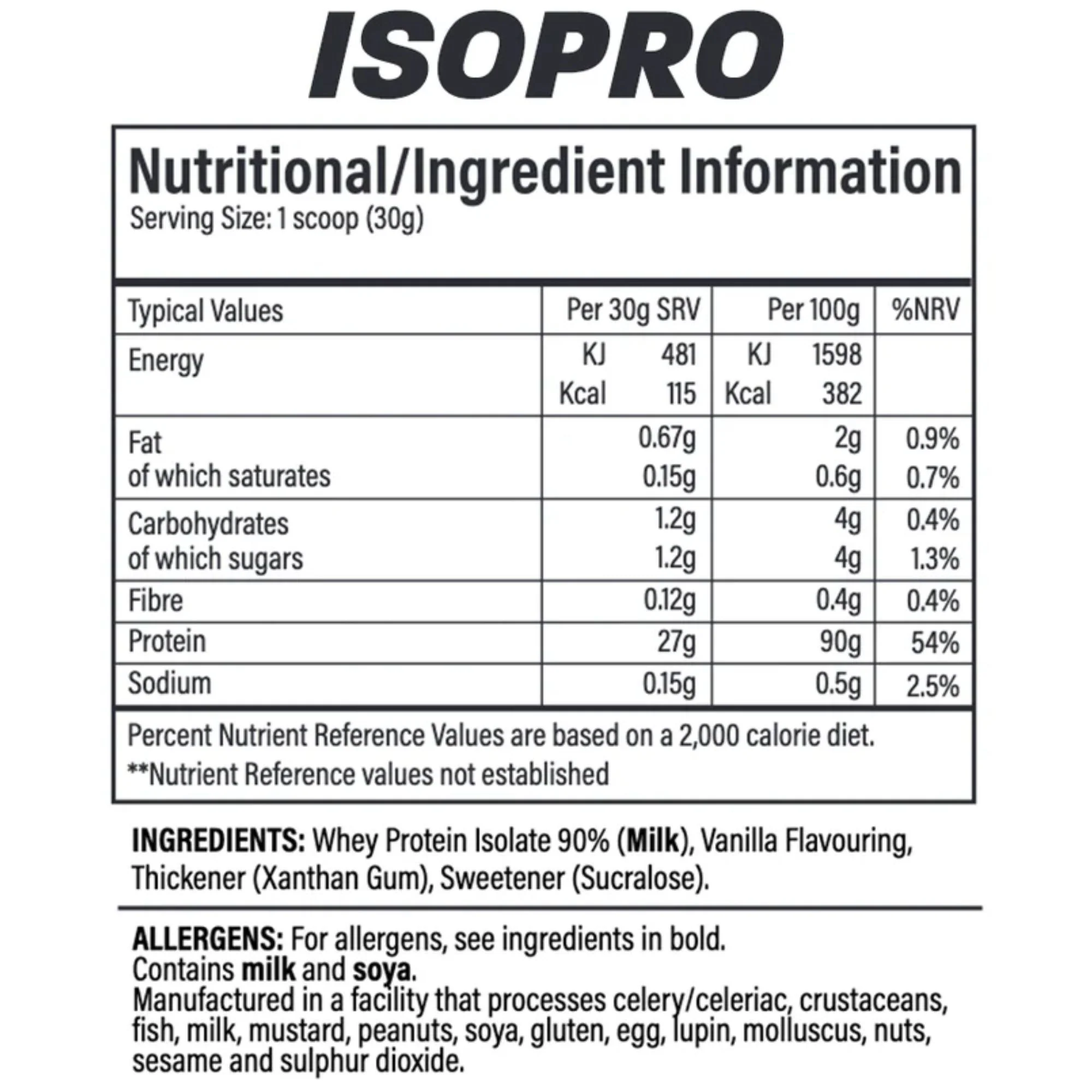 TBJP ISO PRO Triple Chocolate 1kg - odżywka białkowa WPI 90%, smak Biała, Mleczna & Ciemna Czekolada - Image 2