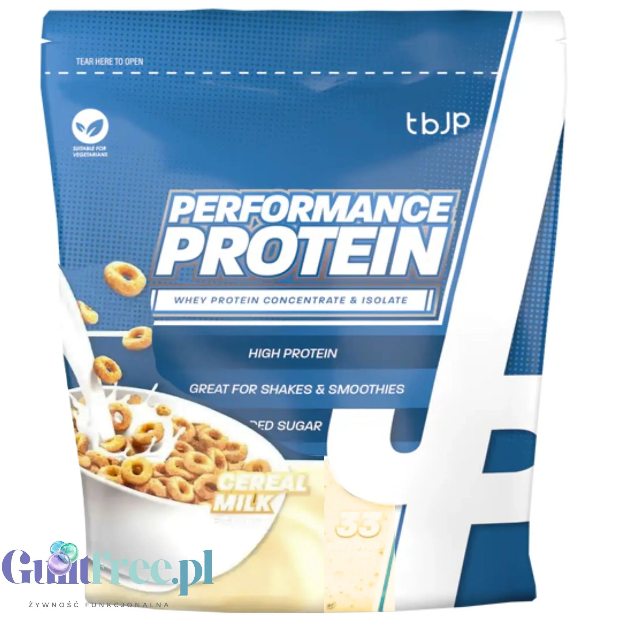 TBJP Performance Protein Whey & Isolate Cereal Milk 1kg - odżywka białkowa WPC & WPI