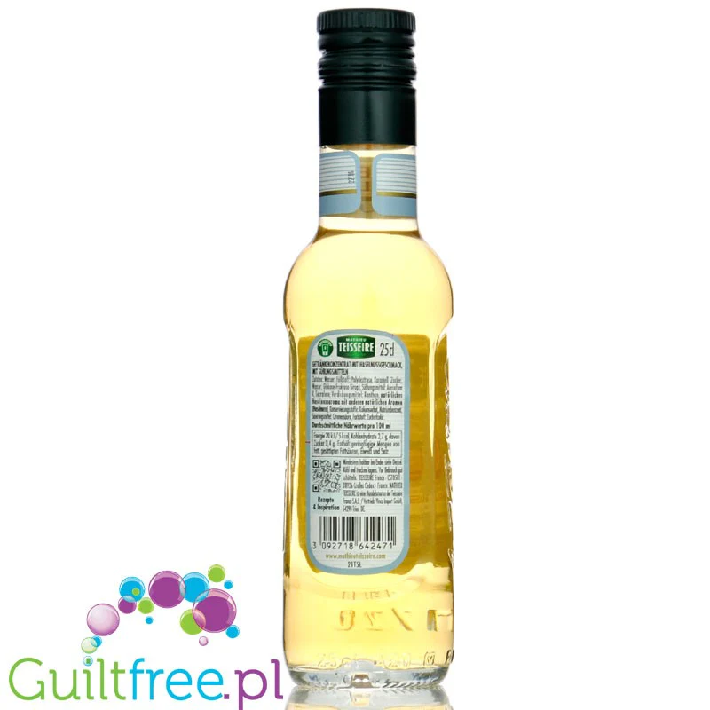 Teisseire Hazelnut Syrup 0% - wegański syrop bez cukru do kawy o smaku orzechów laskowych - Image 3