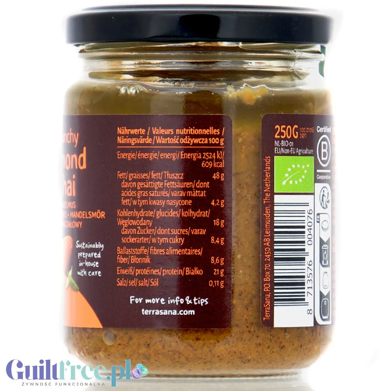 Terrasana Crunchy Almond Chai - Krem z prażonych migdałów crunchy z mieszanką przypraw chai - Image 4